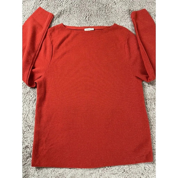 Lafayette 148 metallic boatneck sweater top red Size XS - Picture 16 of 16